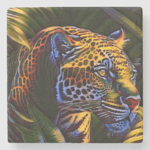 Der mächtige Jaguar - ein Dschungelräuber Steinuntersetzer