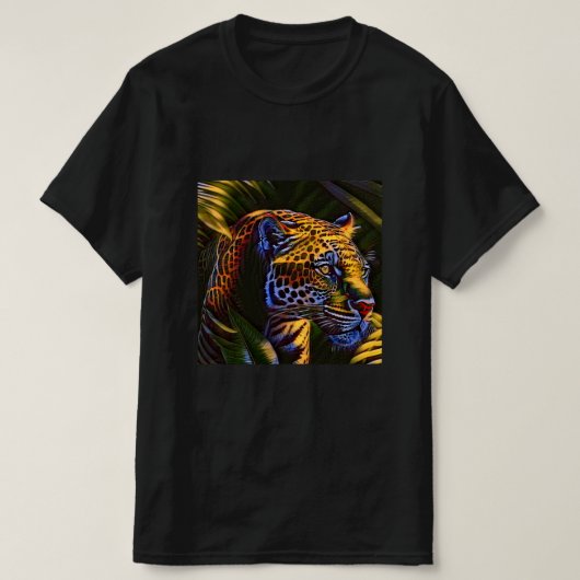 Der mächtige Jaguar - ein Dschungelräuber T-Shirt (Design vorne)