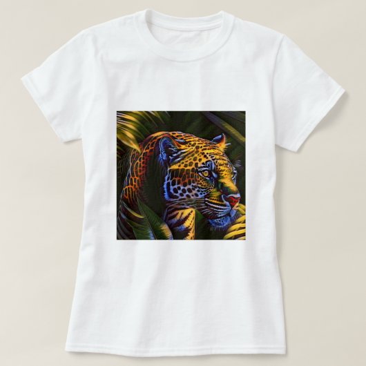 Der mächtige Jaguar - ein Dschungelräuber T-Shirt (Design vorne)