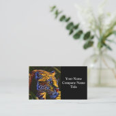 Der mächtige Jaguar - ein Dschungelräuber Visitenkarte (Stehend Vorderseite)