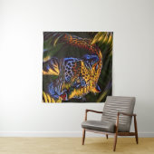 Der mächtige Jaguar - ein Dschungelräuber Wandteppich (Beispiel (Horizontal))