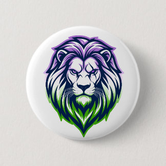 Der mächtige Löwe - Genderqueer-Edition Button