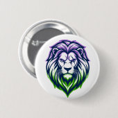 Der mächtige Löwe - Genderqueer-Edition Button (Vorne & Hinten)