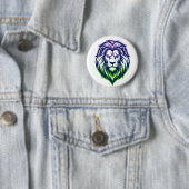 Der mächtige Löwe - Genderqueer-Edition Button (Beispiel)