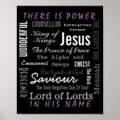 Der mächtige Name Jesu Christlich Poster (Vorne)