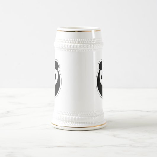 Der mächtige Panda Bierglas (Mittel)