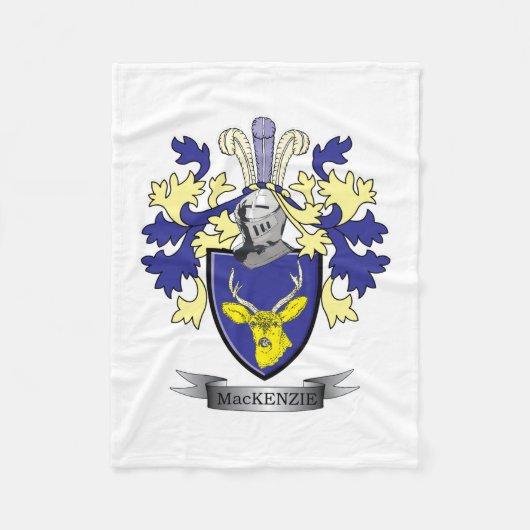 Der Mackenzie-Familienwappen-Wappen Fleecedecke (Vorderseite)