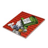 Der Mad Hatter | ALICE IM WUNDERLAND Fliese (Seite)