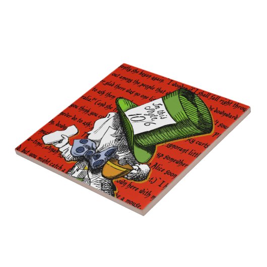 Der Mad Hatter | ALICE IM WUNDERLAND Fliese (Seite)