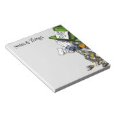 Der Mad Hatter {Alice im Wunderland} Notepad Notizblock (angewinkelt)