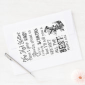 Der Mad Hatter bin ich Mad Alice gegangen, fürchte Rechteckiger Aufkleber (Umschlag)