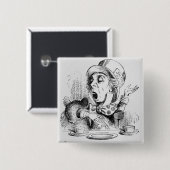 Der Mad Hatter Button (Vorne & Hinten)