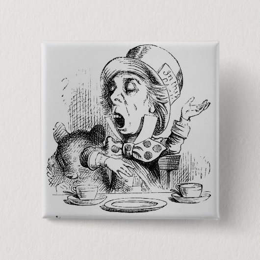 Der Mad Hatter Button (Vorderseite)