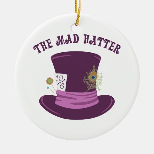 Der Mad Hatter Keramik Ornament (Vorne)