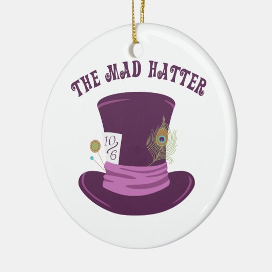 Der Mad Hatter Keramik Ornament (Links)