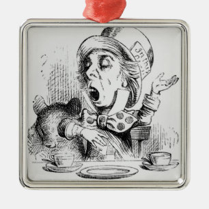 Der Mad Hatter Ornament Aus Metall