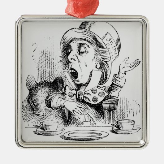 Der Mad Hatter Ornament Aus Metall (Vorne)