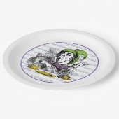 Der Mad Hatter Pappteller (Schrägansicht)