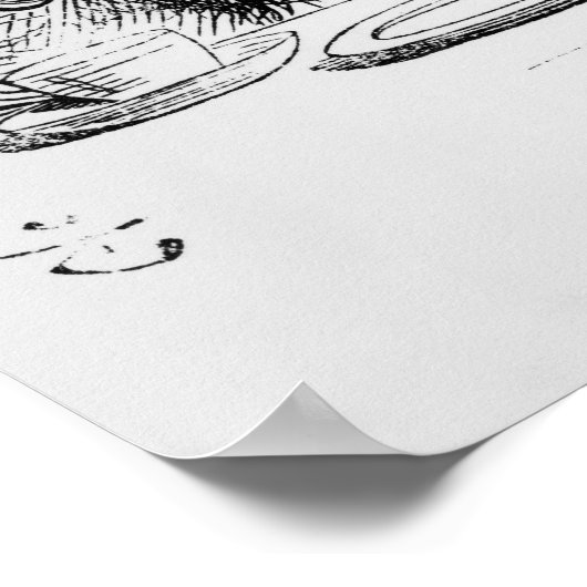 Der Mad Hatter Poster (Ecke)