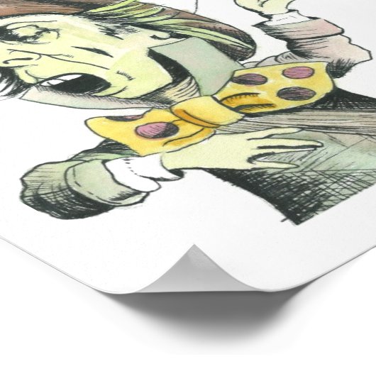 Der Mad Hatter Poster (Ecke)