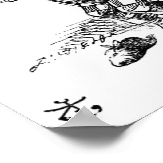 Der Mad Hatter Poster (Ecke)