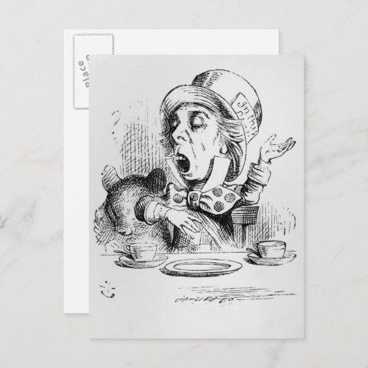 Der Mad Hatter Postkarte (Vorne/Hinten)
