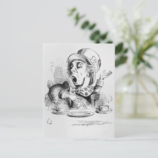 Der Mad Hatter Postkarte (Stehend Vorderseite)
