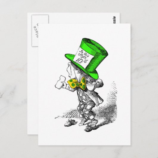 Der Mad Hatter Postkarte (Vorne/Hinten)