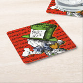 Der Mad Hatter Rechteckiger Pappuntersetzer (angewinkelt)