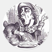 Der Mad Hatter Runder Aufkleber (Vorderseite)
