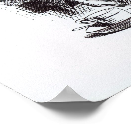 Der Mad Hatter und der März Hare Poster (Ecke)