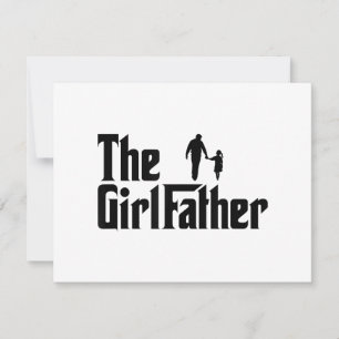 Der Mädchenvater Lustiger Papa von Mädchen Daddy T Feiertagskarte