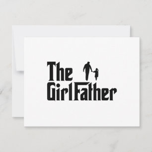 Der Mädchenvater Lustiger Vater von Mädchen Daddy RSVP Karte