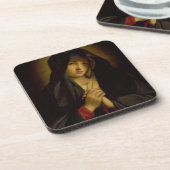 Der Madonna in der Sorge (Öl auf Leinwand) Untersetzer (Linke Seite)