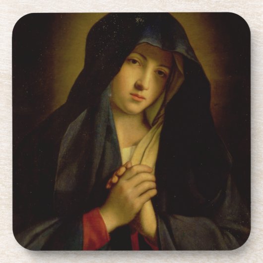 Der Madonna in der Sorge (Öl auf Leinwand) Untersetzer (Vorderseite)