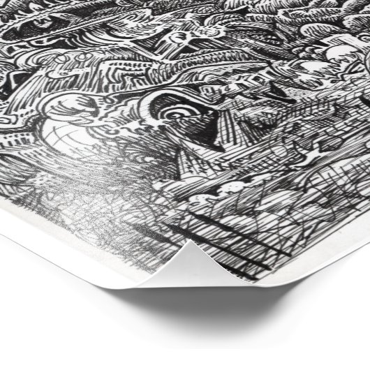 Der Maelstrom-wart Fotodruck (Ecke)