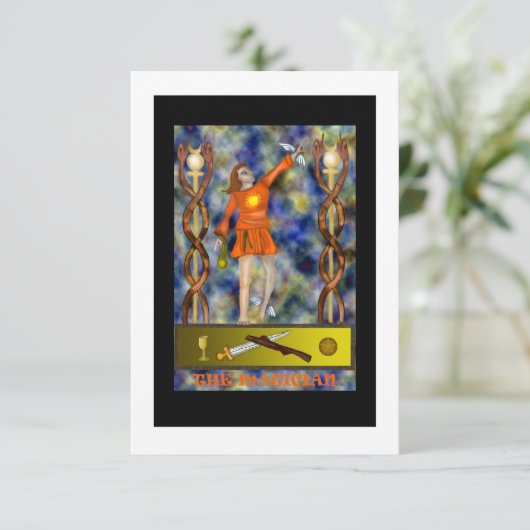 Der Magier - Danke Karte (Stehend Vorderseite)