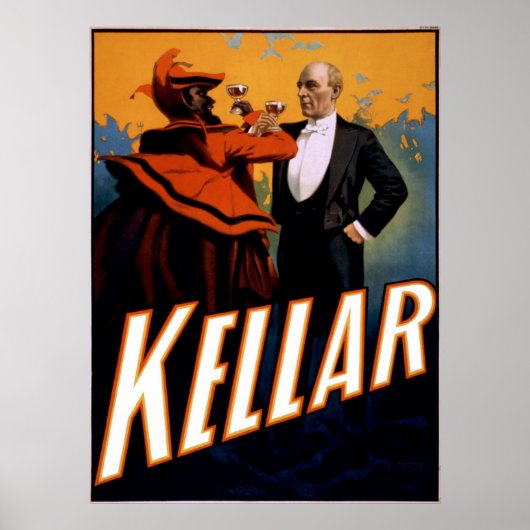 Der Magier Kellar toasts auf den Teufel Poster (Vorne)