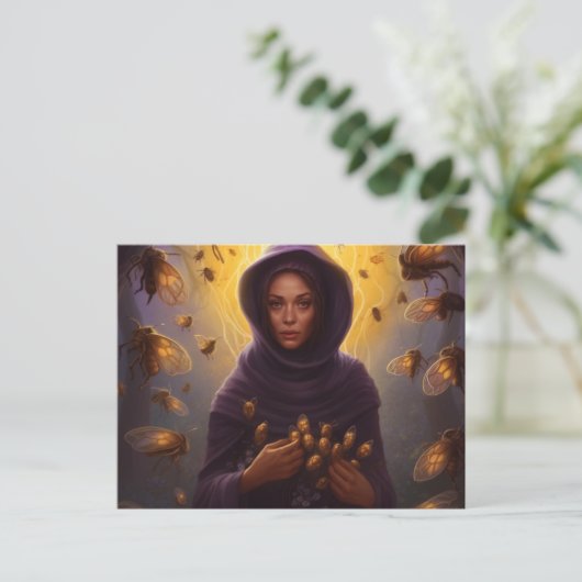 Der magische Bienenhalter Postkarte (Stehend Vorderseite)