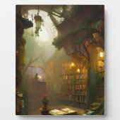 Der magische Buchladen Fantasy Art Tabletop Fotoplatte (Vorderseite)