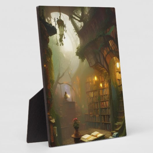 Der magische Buchladen Fantasy Art Tabletop Fotoplatte (Seite)