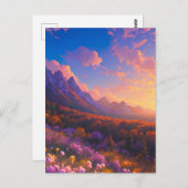 Der magische Reiz des farbenfrohen Tales Postkarte (Vorne/Hinten)