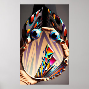 Der magische Spiegel an der Hand Poster