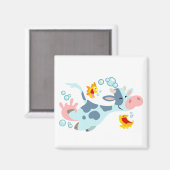 Der Magnet der Seekuh- und Fischfreunde (Vorderseite/Rückseite)