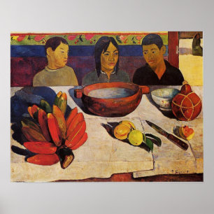 "Der Mahlzeit-" - Paul Gauguin-Druck Poster