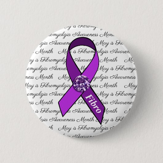 Der Mai ist der Monat des fibromyalgischen Bewusst Button (Vorderseite)