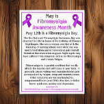 Der Mai ist der Monat des fibromyalgischen Bewusst Flyer<br><div class="desc">Mai ist Fibromyalgie Aufklärungsmonat und 12. Mai ist Fibromyalgie Aufklärungstag. Hänge dieses Poster auf,  um das Bewusstsein für diese schreckliche Störung zu fördern.</div>