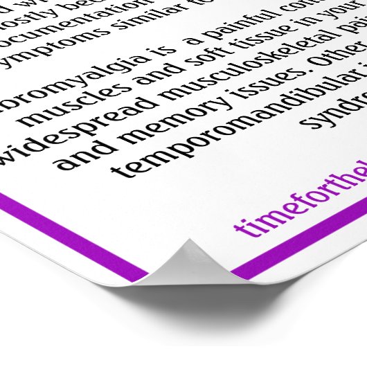 Der Mai ist der Monat des fibromyalgischen Bewusst Poster (Ecke)