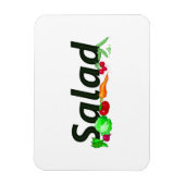 Der Mai ist ein nationaler Salatmonat mit Gemüse Magnet (Vertikal)