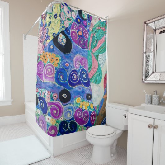 Der Maiden von Gustav Klimt Duschvorhang (Beispiel)